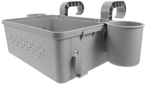 Levemolo 1ensemble Panier De Rangement Détachable pour Serviettes De Piscine Panier Suspendu Plastique Élégant pour Stockage Extérieur Organiseur Pratique pour Accessoires De Baignade