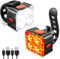 Ainiv Luces Bicicleta Delantera y Trasera, Recargable Luz Bicicleta, 8+9 Modos de Iluminación, IP65 Impermeable Linterna Bicicleta para Ciclismo Nocturno, Camping, Mochila y Seguridad Vial