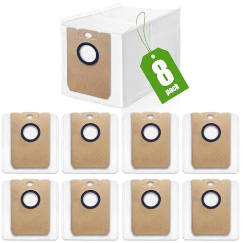 8 Bolsas de Recambio para Conga 2299/2499/7490/8290 Repuestos Recambio 4.5L Compatible con Cecotec Immortal/Ultra Power (Excluye 7490 Ultimate Genesis)