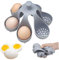 KYEQATY Pastilla de Caldera de Huevo para 6 Huevos Pelería de Huevo de Silicona Resistente al Calor con Drenaje Gadgets de Huevo Lavable Flexible para cocinar Herramientas de Cocina