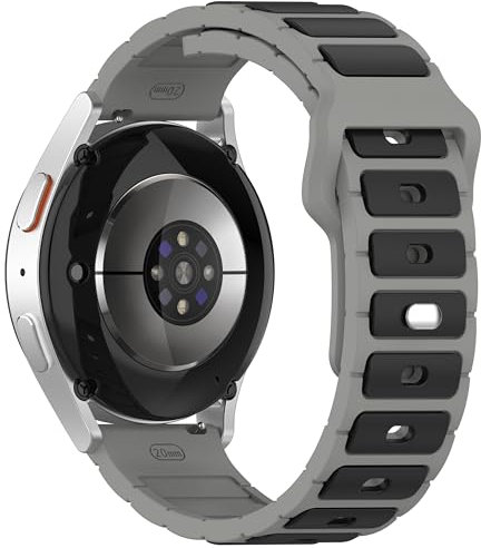 CZhkg Silikon Zweifarbig Atmungsaktiv Ersatzarmbänd für Polar Vantage M3 Strap, Schnellspanner Wristband Einstellbar Size Armbänd Ersatzarmbänd Sportbänder für Polar Vantage M3 (Schwarz grau)