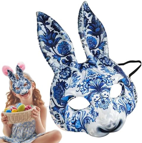 Générique Osterhasen-Maske – lustige Halbmaske für Rollenspiele – Kostümzubehör für Halloween, Weihnachten und Karneval