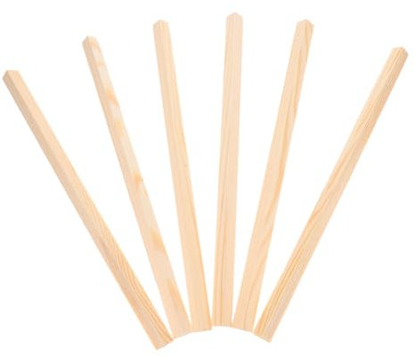 POPETPOP 6stücke Holzbausteine Zum Basteln Dreieckige Holzleisten Aus Kiefernholz Fensterdekostäbe Holzmalbrett Und Naturholzscheiben Für Heimwerker-projekte Und Heimdekoration