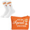Aperol Geschenk, Aperol Spritz Geschenkset, Aperol Kosmetiktasche Kulturtasche Make Up Tasche Reise Schminktasche, Aperol Socken 36-42 für Damen Herren Lustige Tennissocken Sportsocken Crew Socks