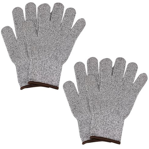 LfrXtra 2 Paar Arbeit Handschuhe Schnitt Resistente Sicherheitshandschuhe Schneiden Schutzhandschuhe Schnittproofhandschuhe Für Die Küche