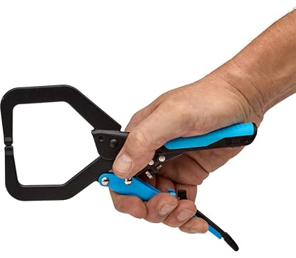 OX Auto Adjust C Clamp 7in/178mm, Heavy Duty Steel, Welding & Wood | Locking Steel Clamp for Welding, Wood & Metalwork – One-Hand Auto-Adjust, Comfort Grip, Strong Hold for Trade