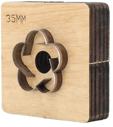 RIZGHWOY Hortensien-Leder-Stanzform Zum Effizienten Schneiden von Blumenförmigen Geschenken für DIY-Lederhandwerksbegeisterte, Geeignet für Dünne und Dicke Ledermaterialien, Stahl und Holz