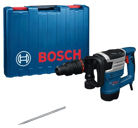 Bosch PRO Kabelgebundener Abbruchhammer GSH5MX (inkl. Spitzmeißel SDS MAX 280 mm, gerader Zusatzhandgriff, Transportkoffer)