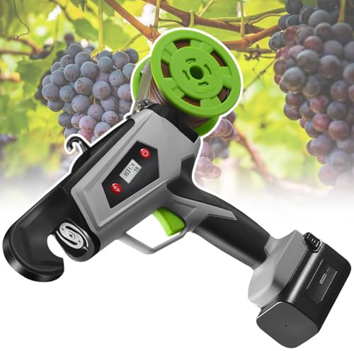 Electric Plant Tying Machine, Cordless Vine Binding Tool with Digital Display, Ideal for Grapes, Raspberries, Tomatoes, Efficient Gardening Solution