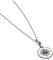 Dew Sterling Silver and Oxidised Explorer Compass Necklace of Length 45.7cm