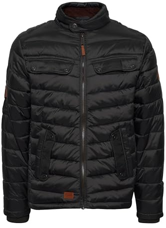 BLEND Camaro Men's Quilted Jacket Puffer Jacket Padded Jacket with Funnel Neck, Size:M, Colour:Phantom Grey (70010)