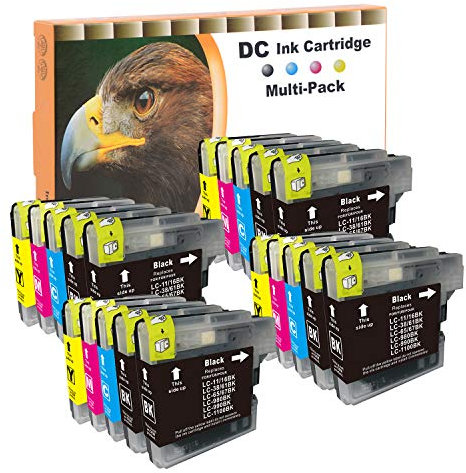 D&C 20set Druckerpatronen kompatibel für Brother LC-980/1100 DCP-185C,DCP-385C,DCP-395CN,DCP-585CW,DCP-6690CW,DCP-J615W, DCP-J715W,MFC-490CW,MFC-5490CN,MFC-5895CW,MFC-6890CDW,MFC-795CW,MFC-990CW