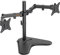 VonHaus Dual Stand for Screens, Monitor Desk Mount, Height Adjustable, Easy Assemble Stand with Full Tilt, Rotation & Swivel Arms, VESA: 75x75 & 100x100mm