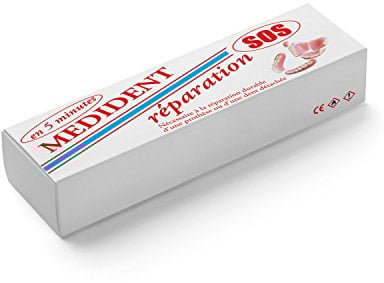 MEDIDENT-SOS-REPARATUR Reparieren Sie Ihre gebrochene Zahnprothese selbst-notwendig für 3 Anwendungen