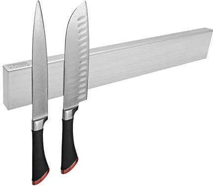 Mass Dynamic Magnetic Knife Rack for Wall,16-Inch Stainless Steel Storage Magnetic Knife Holder with Powerful Magnets, Multipurpose Kitchen Knives/Utensil/Tool Holder, Solid Wall Mounted Installation