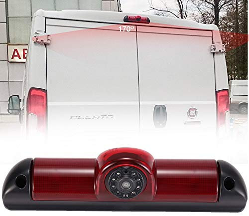 Auto Dritte Dach Top Mount Bremslicht Rückfahrkamera Rückfahrsystem Einparkkamera für FIAT Ducato 2006/Peugeot Boxter 2006/Citroen Jumper 2006(12mm alt Lens)