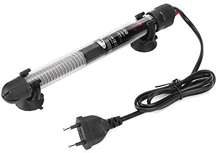 Varilla calefactora de Acuario de 100 vatios, Tubo de Vidrio de Cuarzo Sumergible automático 20-34 Calentador de Agua a Temperatura Constante(EU Plug 220V)