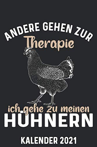 Kalender 2021 A5 Hühner Therapie: 1 Woche 2 Seiten – Terminplaner 2021