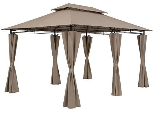 Casaria Gazebo Topas Padiglione 3x4m in Metallo Resistente Idrorepellente con Pannelli Laterali Tendone da Giardino Feste