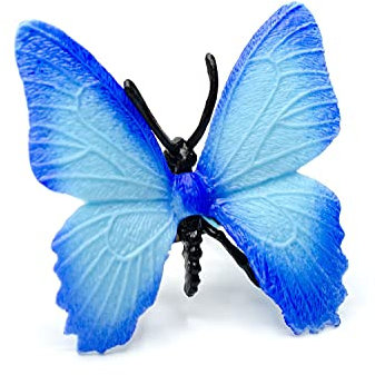 Miniblings Schmetterling Ring Insekten Tagfalter Butterfly Schmetterlinge blau - Handmade Modeschmuck I Fingerring mit Motiv I verstellbar one Size