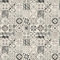 Tile Effect Vinyl Flooring 2.4mm Thick Lino for Bathroom Kitchen Hall (Black & White Patterned Tiles, 4.5m x 4m)