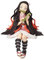 Anime Kamado Nezuko Figur, Anime Cartoon Charaktere Statue Sammlerstücke Modell Figur Spielzeug Ornamente für Fans Sammlung Geschenke