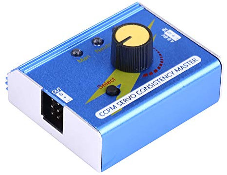 Risegun Servo Tester, 3CH Digital Multi Servo Tester DC 4.8V-6V RC Aluminiumgehäuse Multifunktions Servocontroller CCPM Test für ESCs Servo Motor für RC Flugzeug Auto Boot