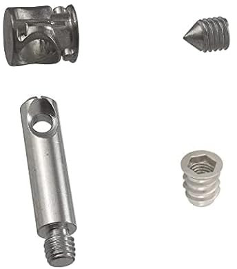 KIT 50 Pezzi - Ferramenta Completa per Giunzione Assemblaggio Montaggio Mobili - Barilotto 16MM + Grano M10 + Tirante + Bussola (Tirante 20mm)