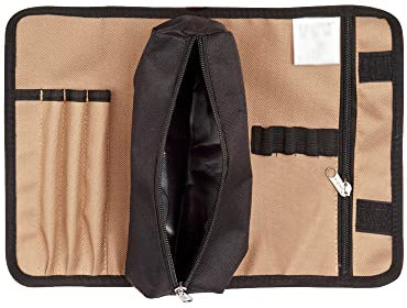 Tool Roll Bag, Tool Roll-Up Case, 600D Oxford Fabric Portable Tool Pouch, Storage Bag Spanner Plier Wrench Holder Canvas Organizer for Electrician, Plumber, Carpenter, Mechanic