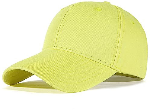 Altartar Baseball Cap Herren Trucker Cap, Sonnenschutz Sonnenhut Baumwolle Baseballkappe Damen Sport Cap Unisex Baseballmütze Gelb