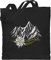 Baumwolltasche - Kompatibel mit Oktoberfest Tasche - Edelweiß Berge Wandern Wanderlust Berg ruft Alpen - Unisize - Schwarz - oktoberfesttasche bayrische bergen stoffbeutel oktoberfest-tasche