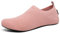 SAGUARO Pantofole Uomo Donna Ciabatte Traspiranti Leggere Pantofola per Casa Comode Antiscivolo, Rosa Fenicottero 42/43EU