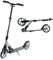 Leogreen Cityroller Scooter Aluminium Scooter mit Klappmechanismus Ständer, 180 mm Advanced Scooter, höhenverstellbar, Klappbarer Roller für Kinder und Erwachsene bis 100kg, Grau