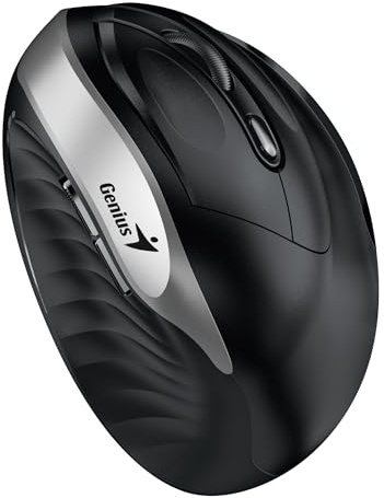 Genius Ergonomic WIR. Ergo 8250S Vertikal + Handgelenkstütze Silber Grau/Blak