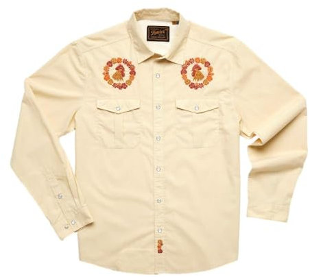 Howler Brothers Herren Gaucho Snapshirt Ring Around The Rooster, Ring Around the Rooster, XX-Large