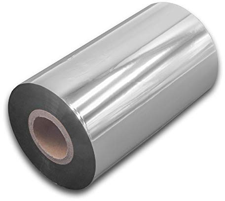 vhbw 1x Thermotransfer-Band kompatibel mit Zebra ZT230, ZT220, ZT410, ZM600 Drucker Etikettendrucker, Wischfest, 110 mm x 300 m, Wachs Harz Schwarz