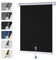 Verdunklungsrollo Schnurlos ohne Bohren Springrollos Schwarz B90 x H120 cm (Stoffbreite 85cm) Thermorollo Klemmfix Fensterrollo Klemmrollo Blickdicht Rollos Verdunkelung für Fenster ohne Bohren