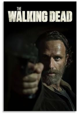 MNABSO The Walking Dead Characters Rick Grimes Art Poster Dekorative Malerei Leinwand Wandkunst Wohnzimmer Poster Schlafzimmer Malerei 08x12inch(20x30cm)