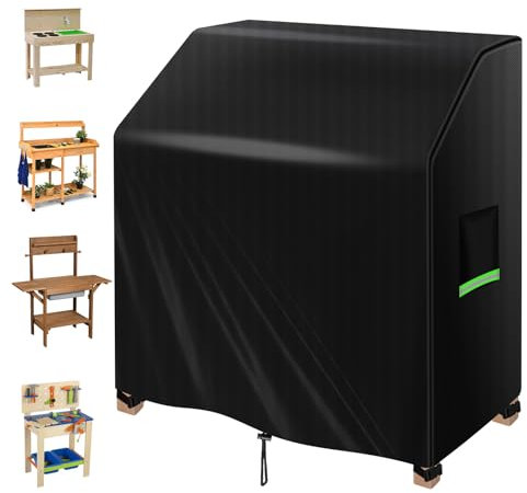 Maxawe Housse de cuisine boueuse - 110 x 50 x 98 cm - En tissu Oxford 420D - Imperméable à la poussière - Résistant aux intempéries - Résistant aux UV - Pour cuisine d'enfant, cuisine, barbecue à gaz