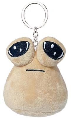 Dranng P-ou Plüschtier, Alien P_ous Plüschspielzeug, Alien Gefüllter Schlüsselanhänger, P-ou Keychain Plüschspielzeug, Po-u Alien Plüsch Schlüsselanhänger Geschenk Für Rucksack-Geburtstag