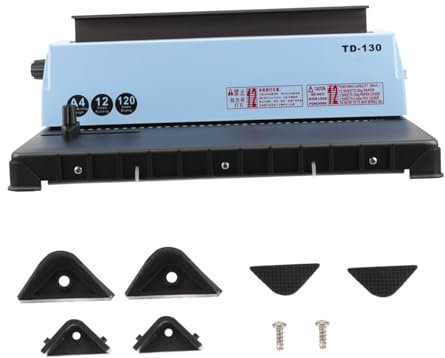 PLAFOPE Perforadora De Documentos Encuadernadora Calendario Espiral Mango Sólido Duradera Estructura Metálica