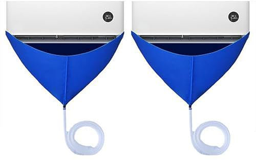1/2 Juego De Limpieza De Aire Acondicionado - Cubiertas De Limpieza De Aire Acondicionado Divididas | Kit De Limpieza Para Lavado De Polvo De Aire Acondicionado | Bolso Montado En La Pared Impermeable