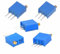 Einstellbar Widerstandspotentiometer,3296W Potentiometer Präzisionsstellwiderstand 50R 100R 200R 500R 1K 2K 5K 10K 20K 50K 100K 200K 500K 1M 2M Potentiometer (W500-(50R))