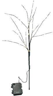 X-MAS LED Lichterzweig Äste 60 cm 54 LED warmweiß Timer IP44 innen und außen