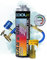 COOL5 2in1 - Sostituzione refrigerante R1234yf con olio, per la ricarica dell'aria condizionata per auto dopo il 2016 + linea di pressione con manometro + adattatore + APC 500ml
