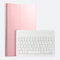 Funda con Teclado, Oro Rosa, Funda con Teclado para Samsung Galaxy Tab A7 10.4'' 2020 (SM-T500/T505/T507), Cubierta Delgada con Teclado inalámbrico Bluetooth Desmontable magnéticam