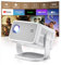 Mini vidéoprojecteur FHD 1080P,projecteur 4K Home cinéma Compact,projecteur avec WiFi6 et Bluetooth 5.2,projecteur Home cinéma pour téléphone/TV Stick/Ordinateur Portable