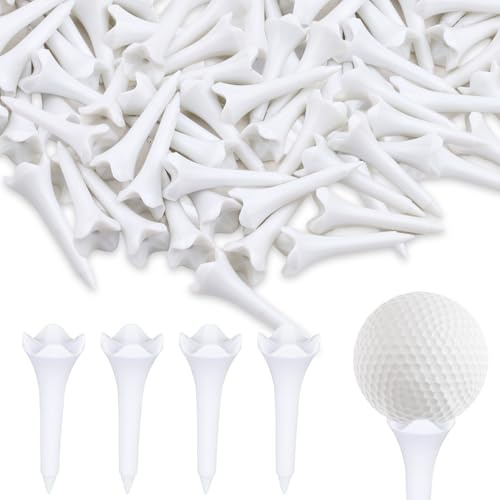Notoke 30PCS Golf Tees, 39mm Plastik Golf Tees langlebig bruchfest für Golfplatz Anfänger Profis Üben