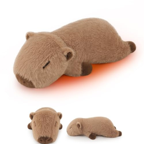 Microwave Heating Pad for Pain Relief, Capybara Weighted Plush Weighted Cuddle Animal 1.73lb Heating Pad Plush Menstruation Heated Pad for Back Shoulder Stress Relief, Heated Pad for Back Pain