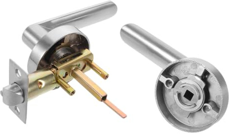 INOOMP Indoor Lever Door Lock for Indoor Spaces, Aluminum Construction with Quiet Functionality, Fits 35-45mm Thick Doors, Modern Sleek Design for Bathrooms and Homes